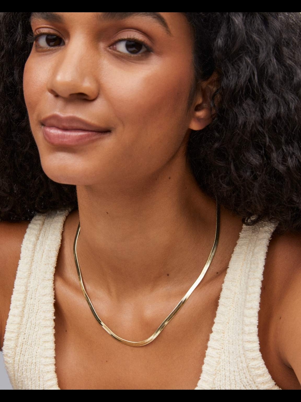Kendra Scott Kassie Gold Herringbone Chain Necklace EUC